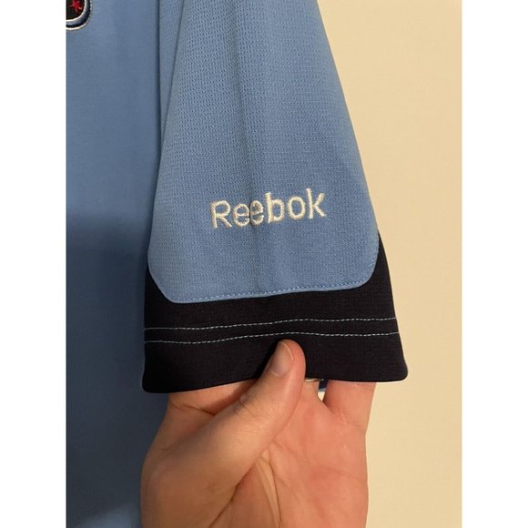 Reebok TN Titans NFL Mens Short Sleeve Polo Shirt 3 Button Blue Navy Size XL - Picture 6 of 8